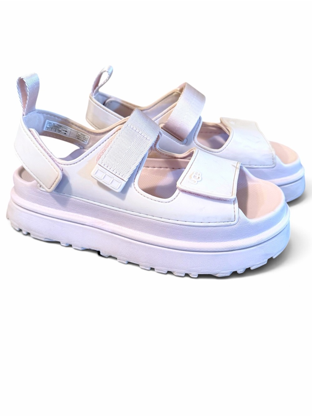 UGG Goldenglow Bay Fog Lilac Purple Pink Chunky Platform Adjustable Sport Sandal
